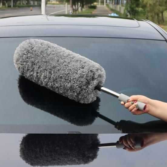 Car Duster Brush Extendable for Vehicle Interior Microfiber Dust Remover & Exterior Soft
