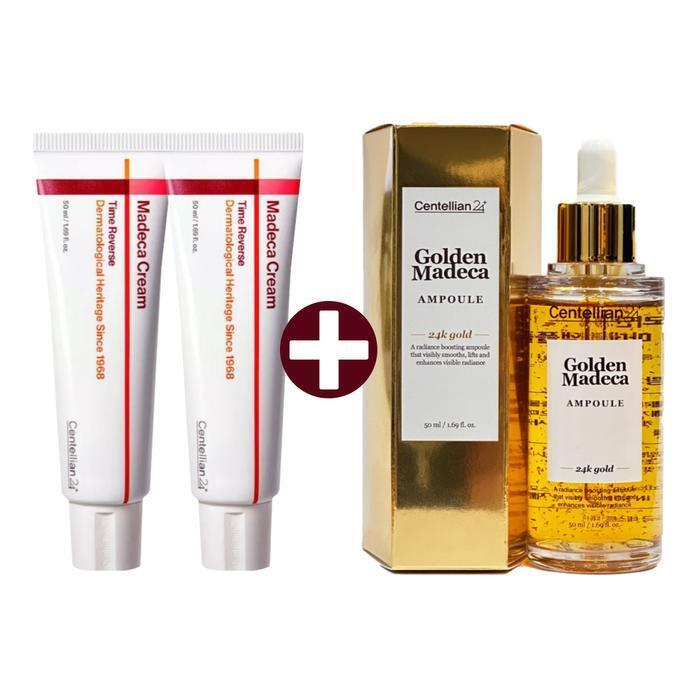 Dongkook Pharmaceutical Madeca Cream Season 7 50ml x 2 + 24K Gold Ampoule 50ml Time Reverse
