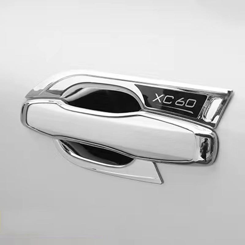 Car Door Handle Decorative Sequ Protective Cover Trim Chrome Stainless Steel Sticker for Volvo Xc60 Xc90 S90 V90