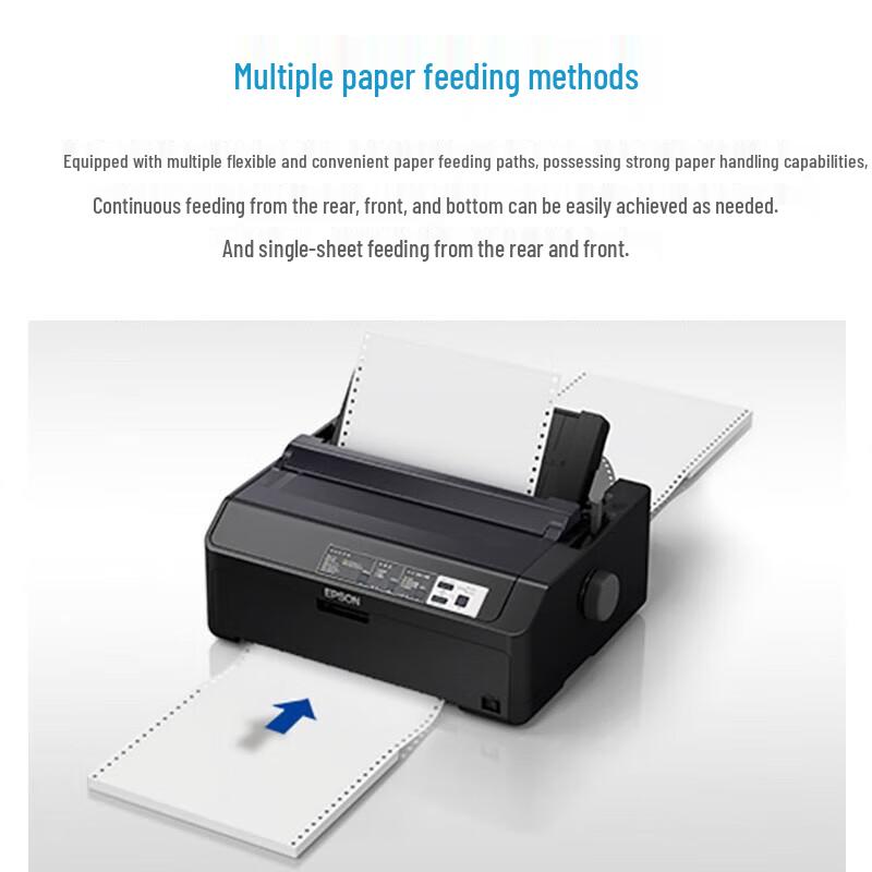 Epson LQ-595KII 80-Column Impact Printer CN plug (adapter included)