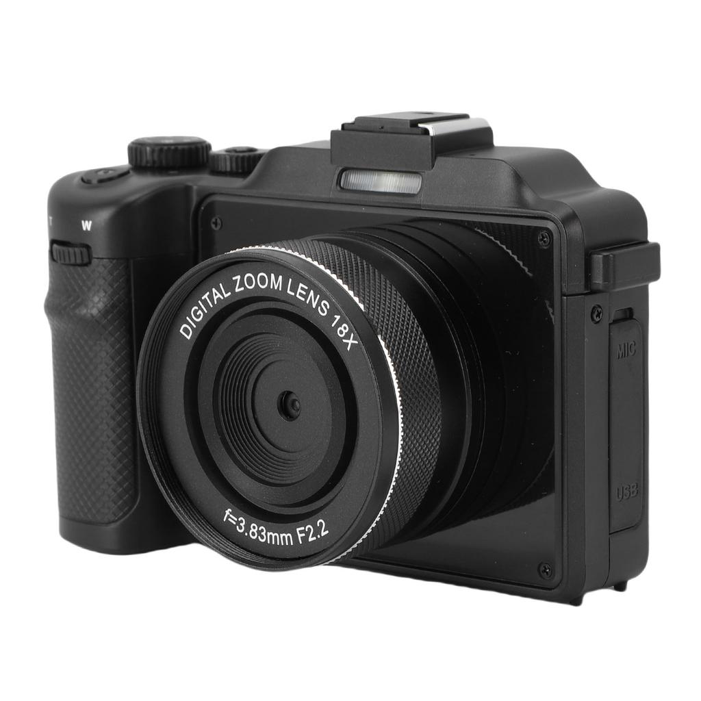 5K Digital Camera HD 80MP WiFi Front Rr Lens 18X Digital Zoom Vlog Camera Anti Shake with Hand Strap for Photography Video