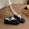 Thick-soled Height-increasing Shoes Women's Shoes Flip-flops New Wedge Heels High-heeled Sandals