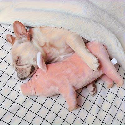 Cute Pig Design Pet Chew Toy, Squeaky Plush Toy for Grinding Teeth, Durable and Interactive Dog Toy