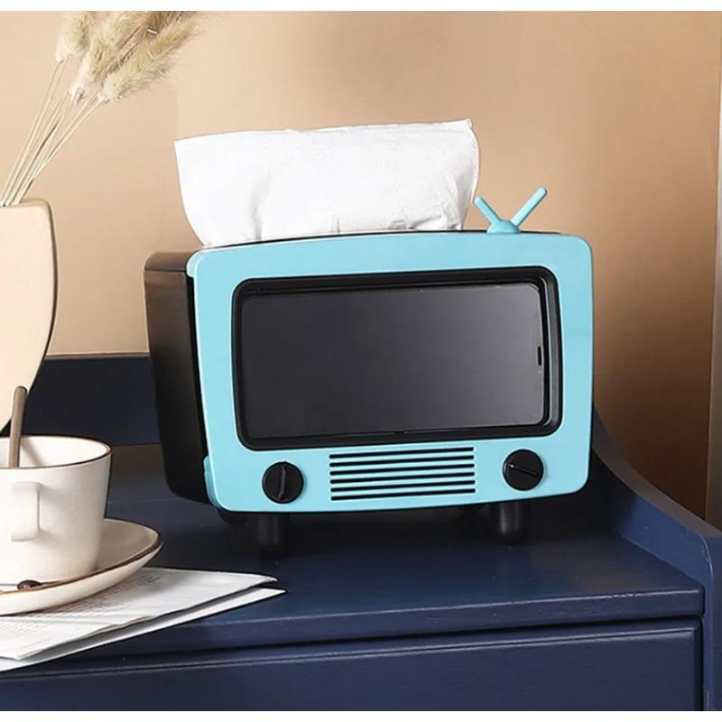 

Многофункциональный держатель для салфеток для гостиной с держателем для мобильного телефона