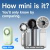 Portable Fan, Handheld Fan, Rechargeable, 1200 Mah, USB, Type-C, Quiet, 5 Levels of Speed, Small, Mini Fan