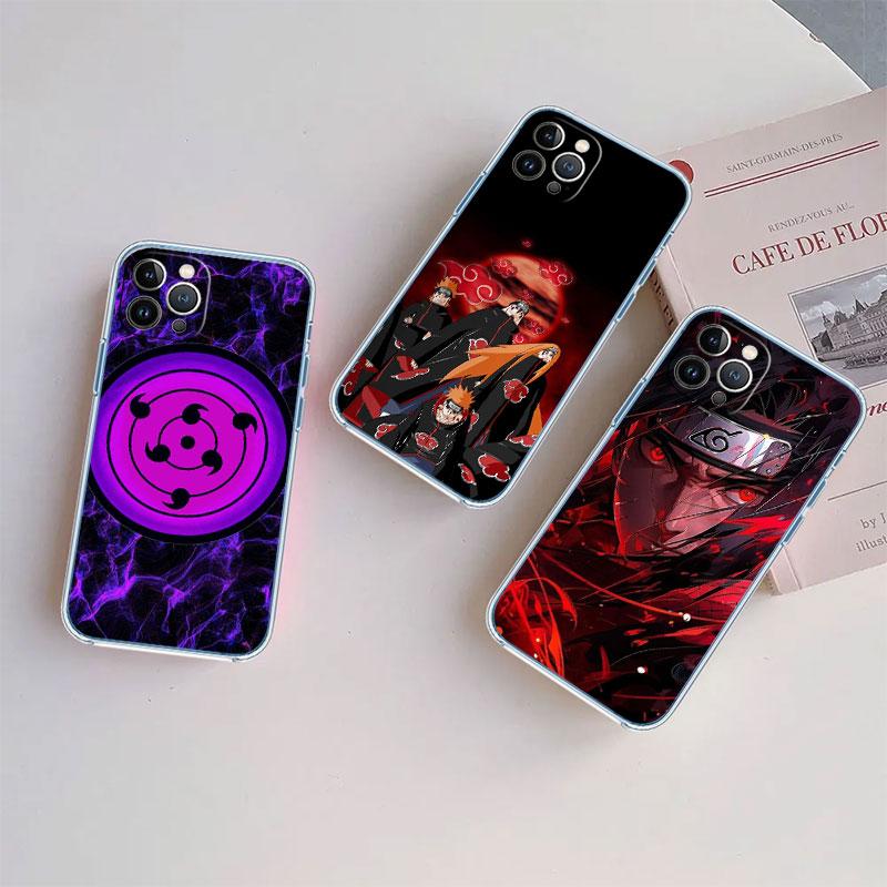 Anime Akatsuki Naruto Transparent Phone Case for Motorola Moto E22I E22S E22 E32 E40 E7 E7I G Plus Power Play Stylus G22 G14