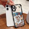 Anime Cool LuffyS ZoroS Ones Pieces Plating Phone Case For iPhone 17 17e 16e 16 15 14 13 12 11 Pro Max Mini Air Plus Anti-Fall