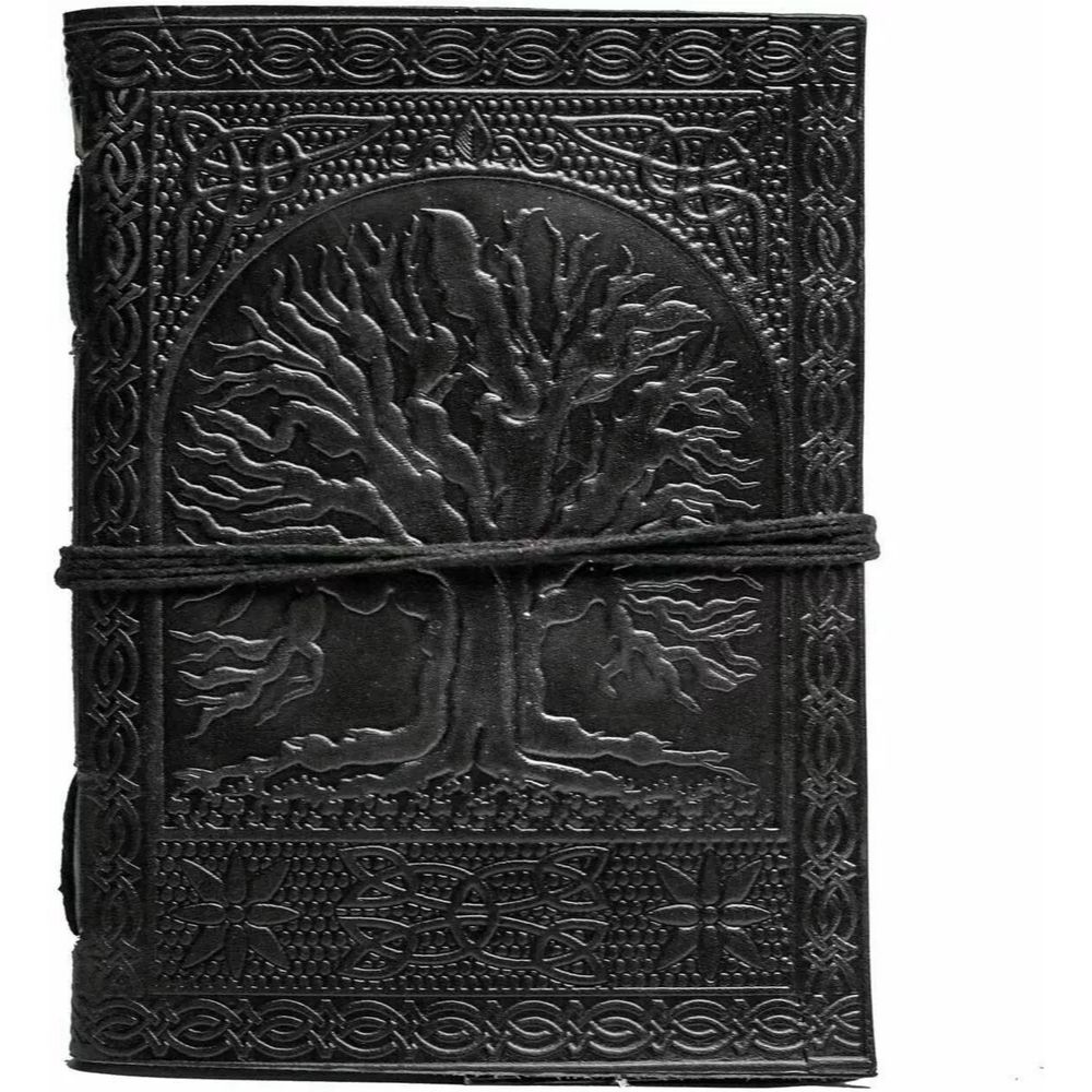 Piele Celtic Arborele Vieții Cartea Umbrelor Carte goală Wicca Leather Journal