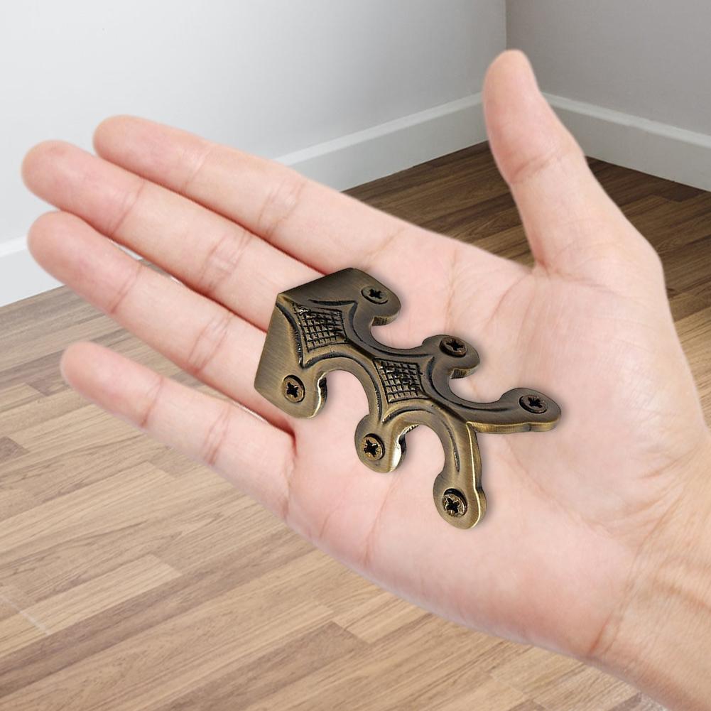 Vintage Metal Corner Protector Iron Skiffers Corner Brackets Corners Edge Cover for Jewelry Wooden Box Antique Furniture