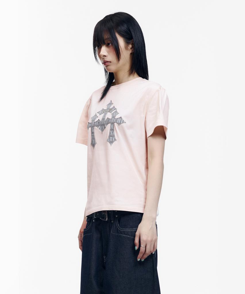 AAKAM Trinity Cross Half Top (Pink)
