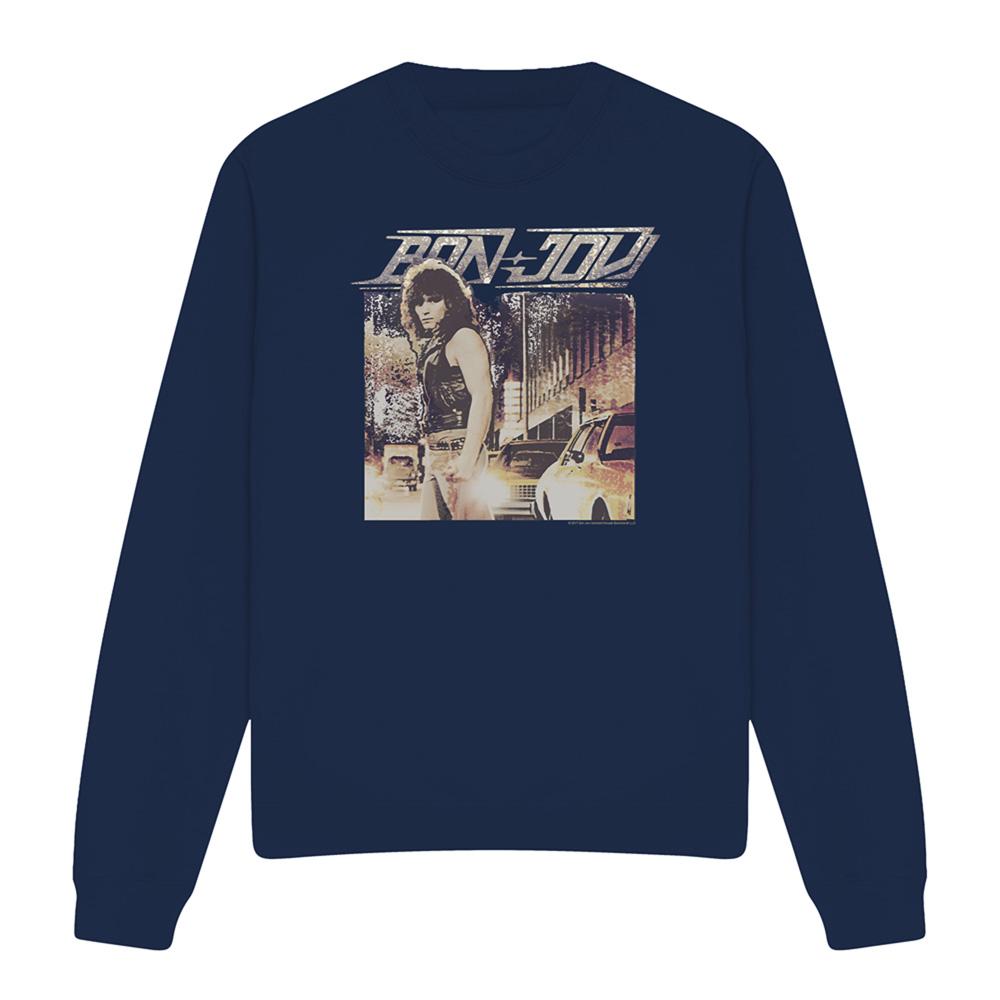 Bon Jovi Unisex Adult Runaway Jon Sweatshirt