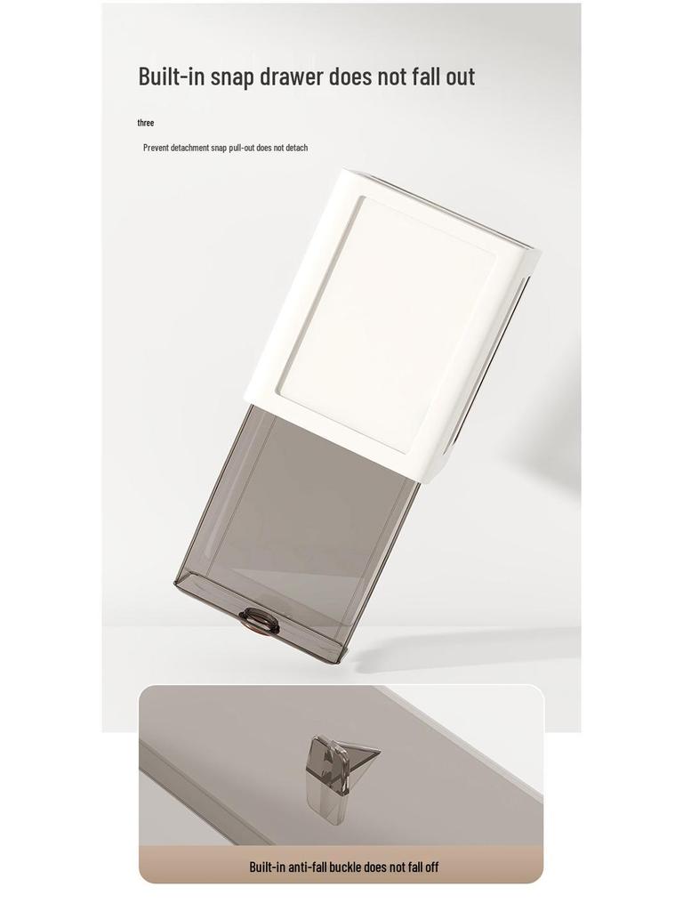 Elegant Vanity Table & Makeup Storage Box with Transparent Drawers