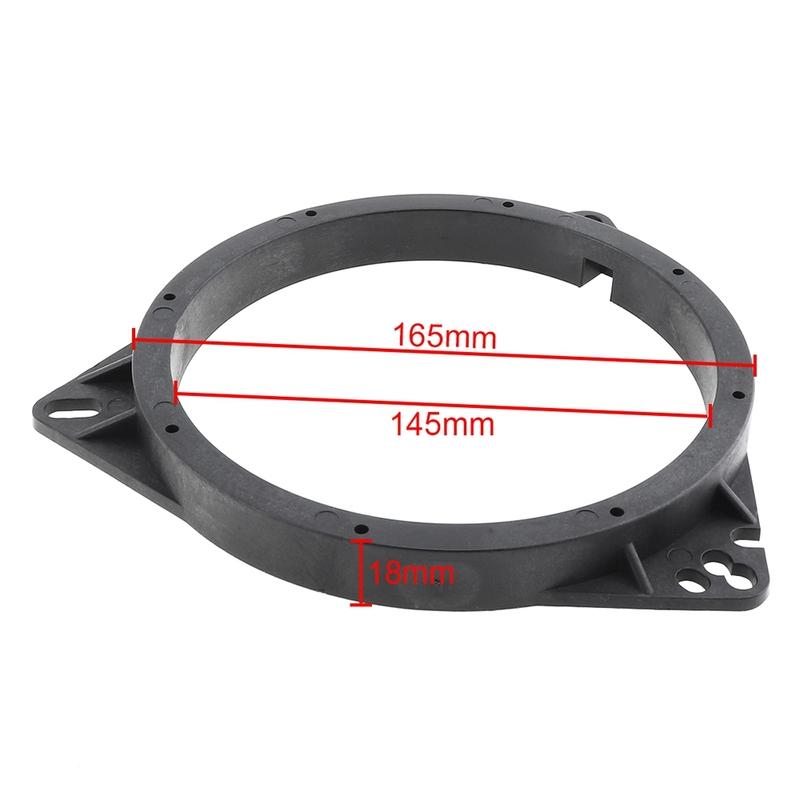 R2-2PCS 6.5 Inch Car Horn Gasket Solid Speaker Washer Adapter Bracket Suitable For Toyota Corolla Nissan Qashqai