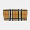 [Pre-Owned] Brown Coated Canvas Wallet With Gold Hardware - Very Good #5I7B25