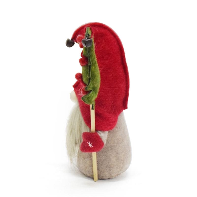 Scandinavian Tomte Nisse Figurine, Swedish Gnomes Tomte 8.27" Gnomes Plush for Christmas Home Fireplaces Adornment