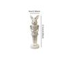 Easter Bunny Figurine Easter Decor Rustic Rabbit Statue for Shelf Farmhouse Office