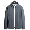 Men S Fleece Cardigan Jacket Stand Collar Casual Plus Size Spring Autumn