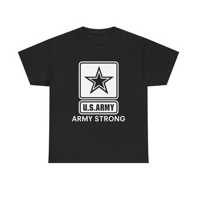 Army Strong Grafik T-Shirt Amerikanische Herstellung Unisex Schweres Baumwoll-Tee
