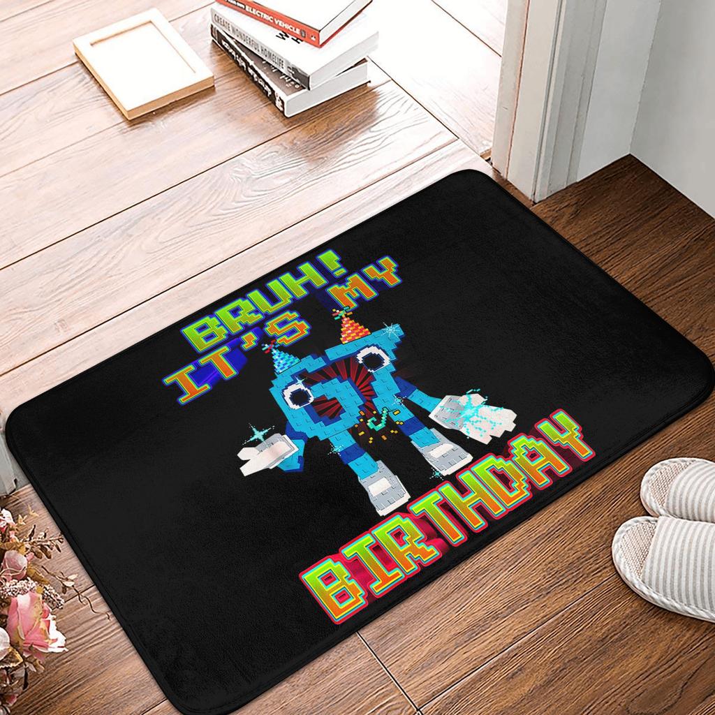 Bruh 67 Funny Brainrot Meme Doormat Mat Anti-Slip  Kitchen Bath Garage Rug Carpet 40*60cm