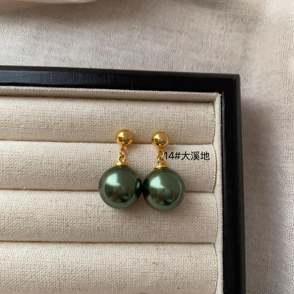 Simple Pearl Earrings Large Earrings Stud Earrings Versatile Fashion Women High-End Celebrity Temperament Light Luxury Earrings