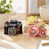 Building Camera Model Kit, Bricks DIY Assembly Camera Figurine for Display, Decorative Model Set for Adults