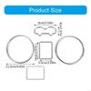 LX0E Gauge Rings Trim for MKIV Bezel Trim Automotive Interior Accessories