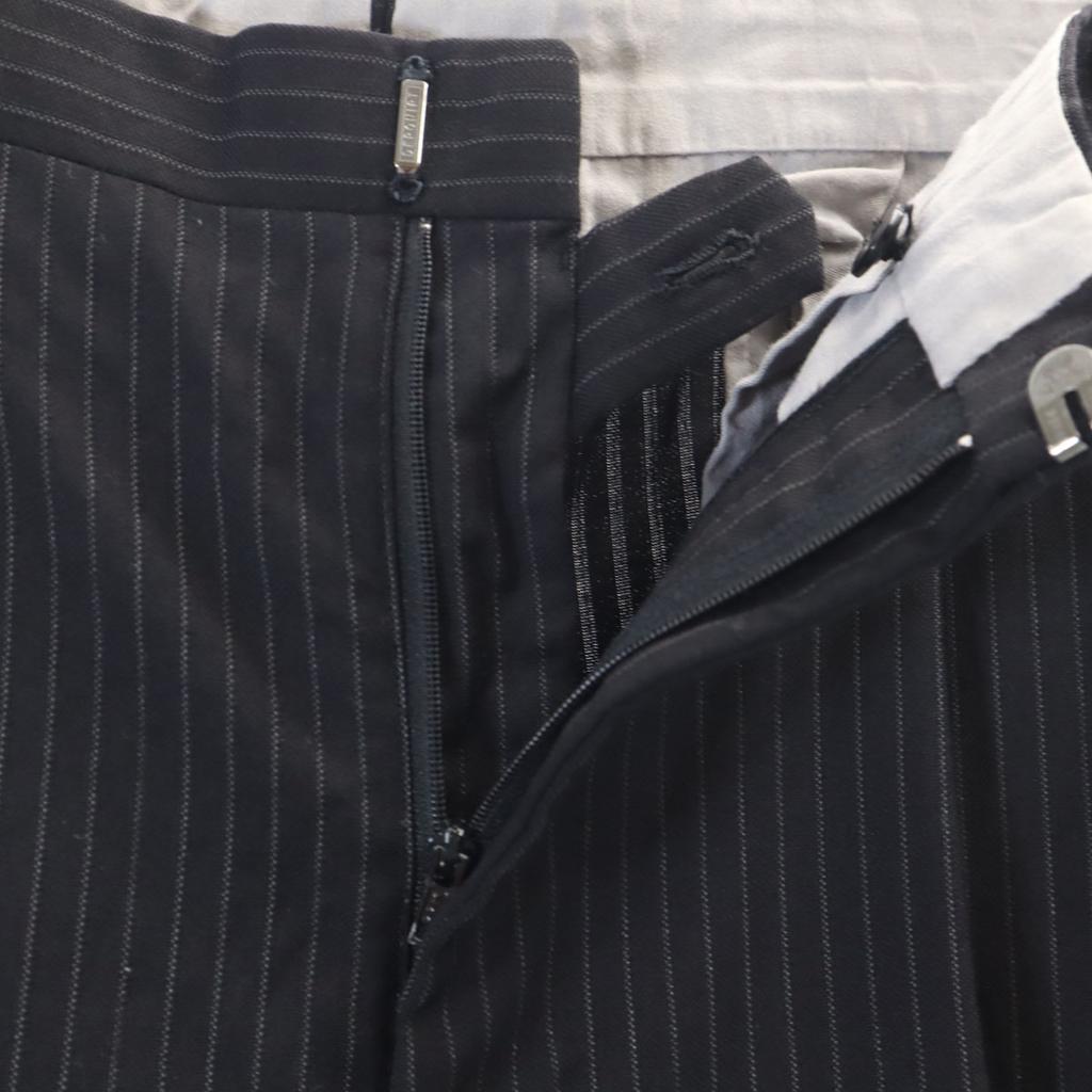TAKASHIMAYA Striped Pattern Lanvin fabric suit Setup black Men's Used