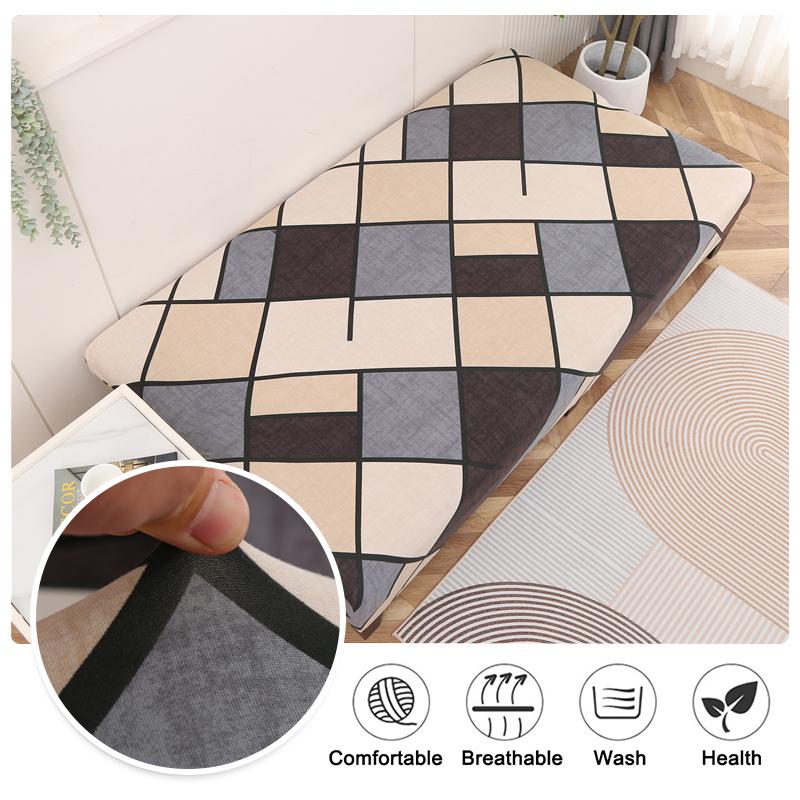 Stretch Futon Cover Armless Sofa Covers Sofa Bed Covers Couch Cover Sofa Slipcover Furniture Protector With Elastic Bottom 1Pc