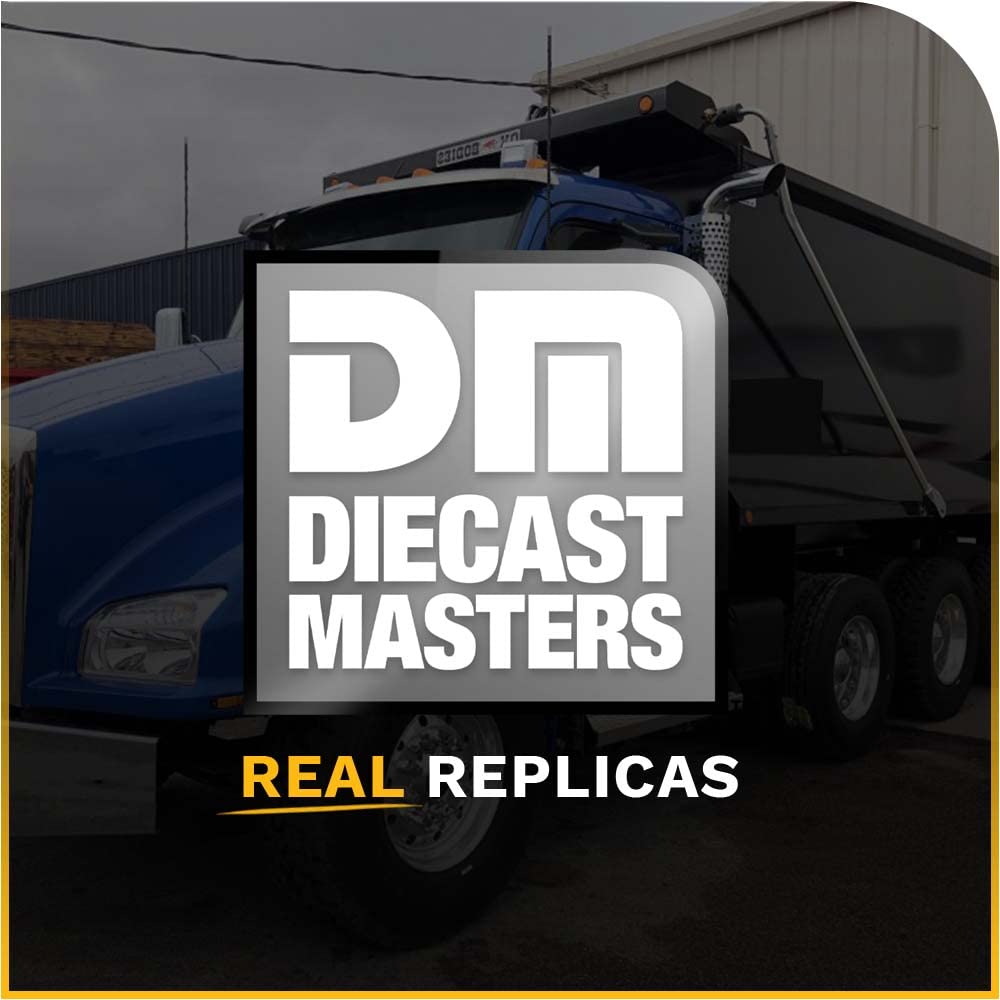 DIECAST MASTERS Kenworth T880 SF OX Stampede Dump Truck Metallic Blue/Silver