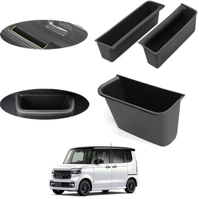 JF5 JF6 NBOX Custom Compatible Car Tray Mat Floor Mat Storage Box Interior Easy Installation 3P Door Pocket Tray Center Console N-BOX Anti-Slip (3P +