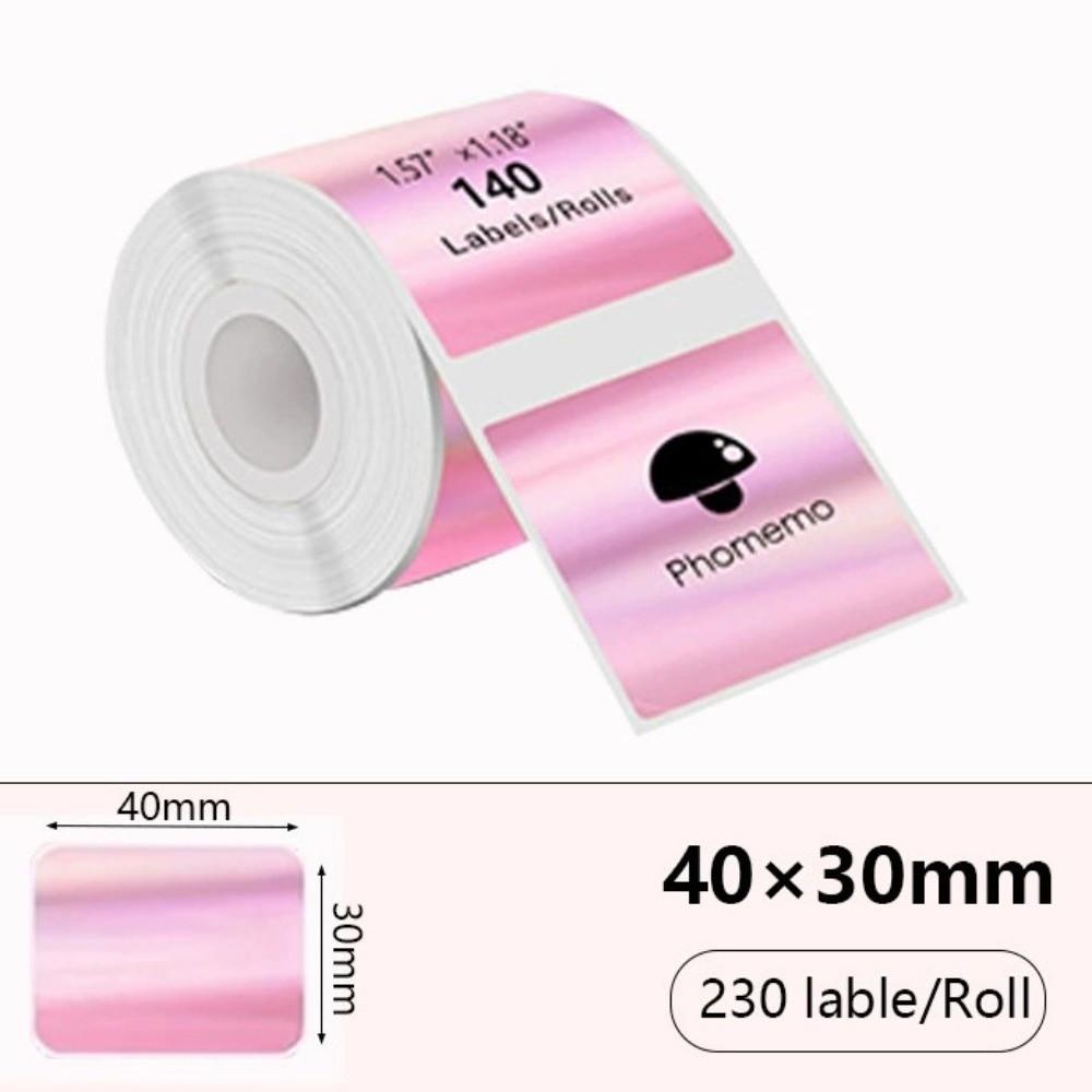 230pcs New Thermal Laser Label Paper Waterproof 40x30 Mm Rectangular Label Self Adhesive Tear-resistant Printer Paper
