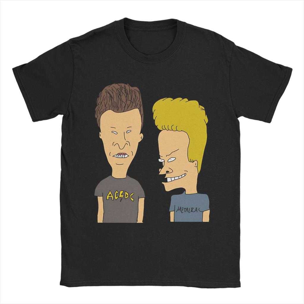 Beavis and Butthead  Premium   TShirts for Men Women  Funny Cotton Tee Shirt O Neck Short Sleeve T Shirt Printed Clothing