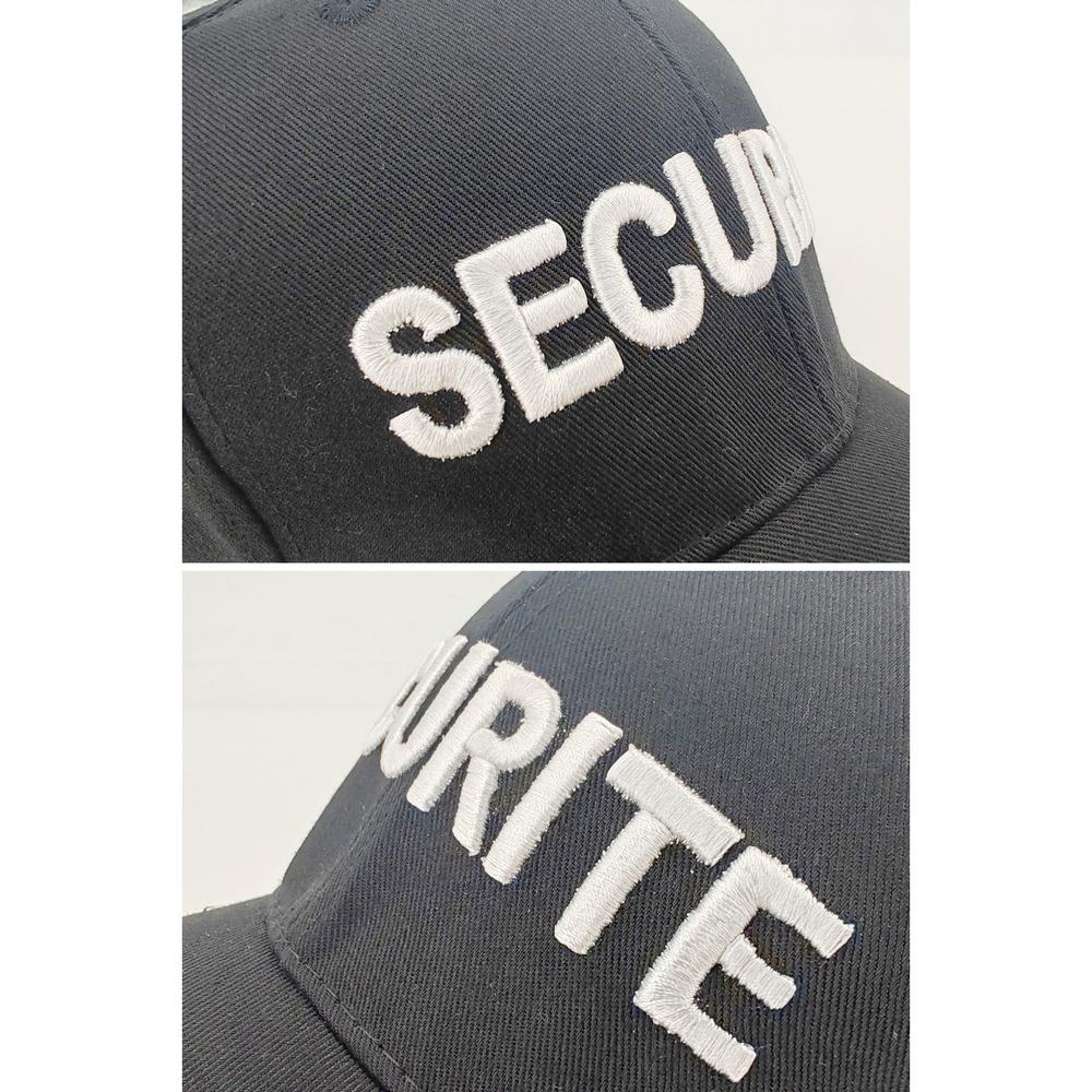 New Securite Baseball Cap SECURITY Cool Black Embroidery Men Cap Baseball Cap Caps Hat Uniform Cool Caps Hat for Adult Men