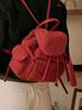 Allincomplete Nube Suede Mini Backpack (Red)