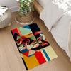 Geometric Dog Design Area Rug Runner Polyester Pet Lover Home Decor Mat Abstract Mid Century Modern Entrance Living Room Area Ru