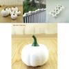 Ensemble Exquis de 6 Citrouilles Artificielles en Mousse Pour une Décoration Élégante d'Halloween et de Thanksgiving