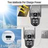 Dual Lens Three Screens WIFI Solar Camera 12MP 10X Zoom CCTV Outdoor Automatic Tracking Humanoid Detection Support PTZ IP66 Cam