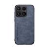 KEYSION Luxury Retro PU Leather Phone Case for Xiaomi 17 Soft Silicone+PC Shockproof Phone Back Cover for Xiaomi 17