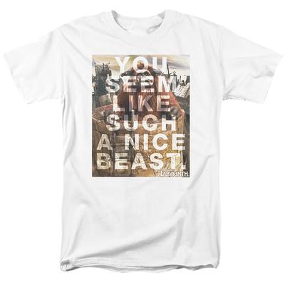 Labyrinth Nice Beast Herren T-Shirt Weiß