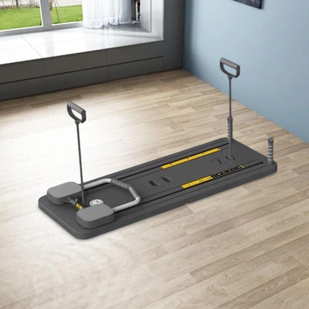 Foldable Push-up Automatic Rebound Board with Tension Rope Ab Exercise Board  Gym