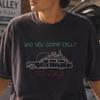 Vintage Ecto-1 Sci-Fi T-Shirt: Neon Line Art Retro 80s-90s Ghost Car Design