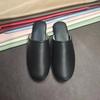 Spring & Autumn Lambskin Leather Slippers - Japanese Style Indoor Couple Slippers for Home & B&B Vacations