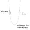 EUEAVAN Virgin Mary Cross Pendant Necklace for Women Holy Mother Maria Necklaces Stainless Steel Christian Amulet Jewelry Gift