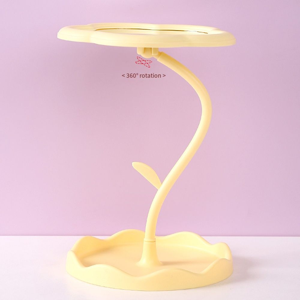 Detachable Desktop Makeup Mirror Cute Table Mirror Sunflower Shaped Dressing Mirror  Women