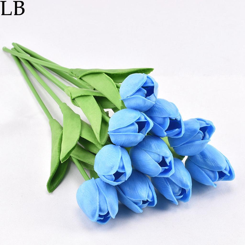 DIY 5pcs Bridal Bouquet Wedding Decoration Home Tulipanes Tulip Fake Flowers Artificial Plant