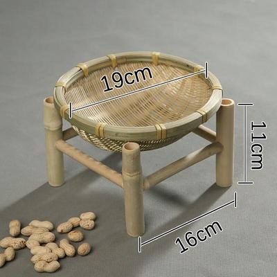 Hand-Woven Bamboo Fruit & Snack Basket