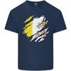 Zerrissener Vatikan-Flaggentag Unisex Leichtes Baumwoll-T-Shirt
