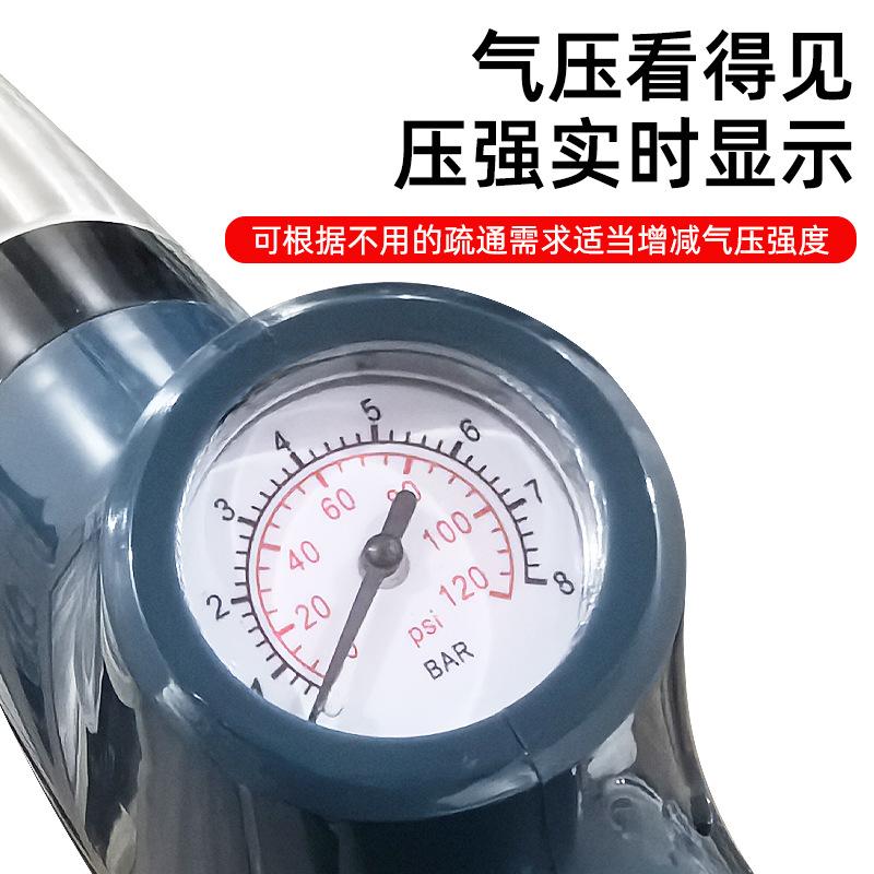 Pipe dredger One shot toilet dredger Stainless steel household sewer floor drain dredging toilet suction