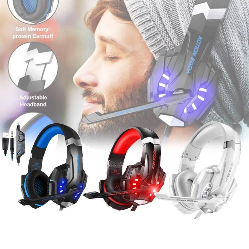 Kotion Each G9000 Cuffie da Gioco Microfono ad Alte Prestazioni con Cancellazione del Rumore Vestibilità Comoda Per Lunghe Sessioni di Gioco
