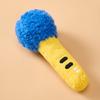 Plush Cat Chew Toy Squeaky Stuffed Microphone Kitten Teething Toy Cat Kicker Toy for Indoor Cats Solo Entertainment